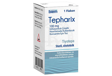 TEPHARIX 100 mg infüzyonluk çözelti hazırlamada kullanılacakKONSANTRE için toz kutu görseli