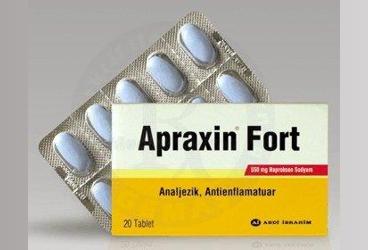 APRAXIN 550 mg 20 tablet kutu görseli