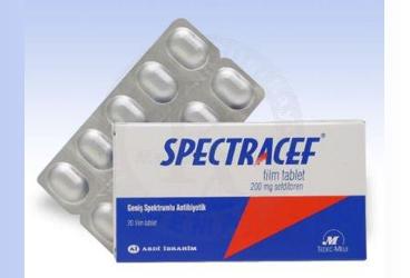 SPECTRACEF 200 mg 20 tablet { Mecom } kutu görseli