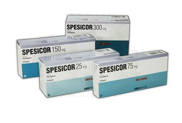 SPESICOR 25 mg 56 kapsül kutu görseli