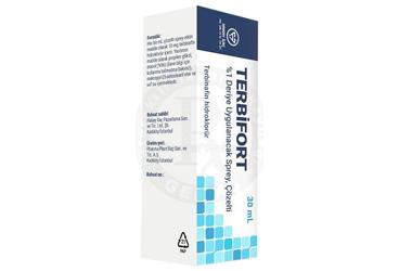 TERBIFORT %1 deriye uygulanacak sprey çözelti (30 ml) kutu görseli