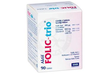 FOLIC PLUS 400 mcg 90 tablet kutu görseli