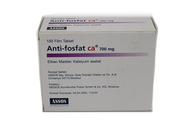 ANTI-FOSFAT CA 700 mg 100 tablet kutu görseli
