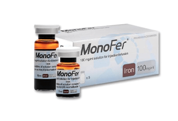 MONOFER 100 mg/ml ENJEKSIYON/infüzyon çöz. içeren ampül (5 ampül) kutu görseli