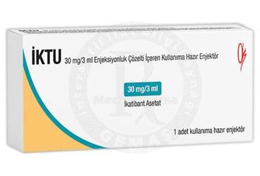 IKTU 30mg/3ml çözelti içeren kullanıma hazır enjektör kutu görseli