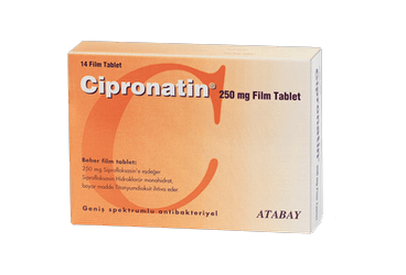 CIPRONATIN 250 mg 14 tablet kutu görseli