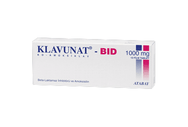 KLAVUNAT BID 1GR 10 tablet kutu görseli