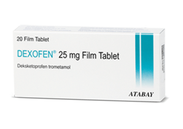 DEXOFEN 25 mg 20 film tablet kutu görseli