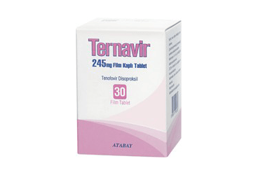 TERNAVIR 245 mg 30 film kaplı tablet kutu görseli