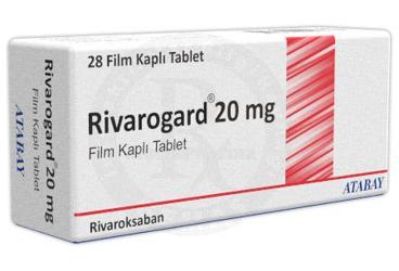 RIVAROGARD 20 mg film kaplı tablet (28 tablet) kutu görseli