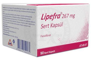 LIPEFRA 267 mg sert kapsül (90 kapsül) kutu görseli
