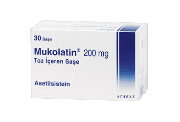 MUKOLATIN 200 mg 30 saşe kutu görseli