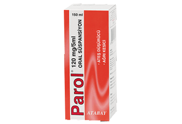 PAROL 120 mg/5 ml 150 ml oral süspansiyon kutu görseli