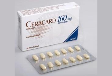 CERACARD 160 mg 28 film tablet kutu görseli
