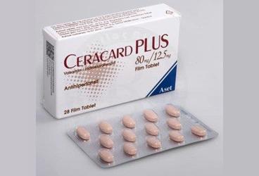 CERACARD PLUS 80 /12.5 mg 28 film kaplı tablet kutu görseli