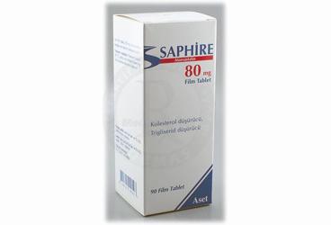 SAPHIRE 80 mg 90 film tablet kutu görseli