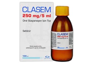 SEFPEN 250 mg/5ml 100 ml oral süspansiyon için toz kutu görseli
