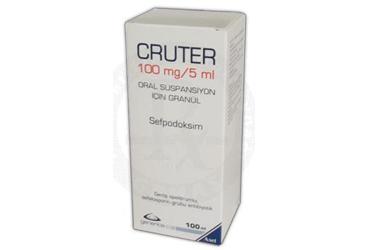 CRUTER 100 mg/5 ml oral süspansiyon için granül 100 ml kutu görseli