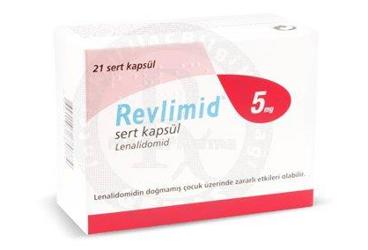 REVLIMID 5 mg sert kapsül (21 kapsül) { Bristol Myers Squibb } kutu görseli