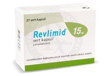 REVLIMID 15 mg sert kapsül (21 kapsül) { Bristol Myers Squibb } kutu görseli