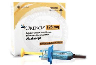ORENCIA subkutan 125 mg enjeksiyonluk çözelti içeren kullanıma hazır enjektör 4 adet kutu görseli