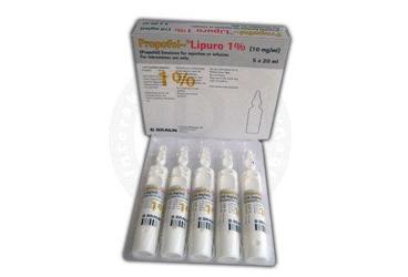 PROPOFOL-LIPURO %1(10 mg/ml)IV infüzyonluk ve enjeksiyonluk emülsiyon içeren 20 ml 5 ampül kutu görseli