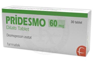 PRIDESMO 60 mcg dilaltı tablet (30 tablet) kutu görseli