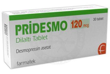 PRIDESMO 120 mcg dilaltı tablet (30 tablet) kutu görseli