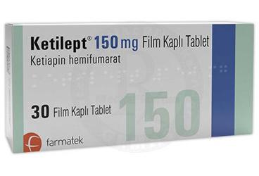 KETILEPT 150 mg film kaplı tablet (30 adet) kutu görseli