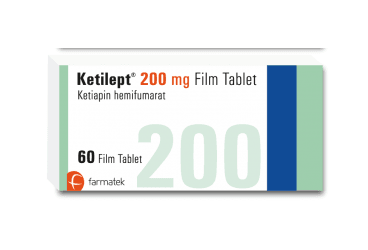 KETILEPT 200 mg 60 tablet { Farma-Tek } kutu görseli
