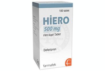 HIERO 500 mg film kaplı tablet kutu görseli