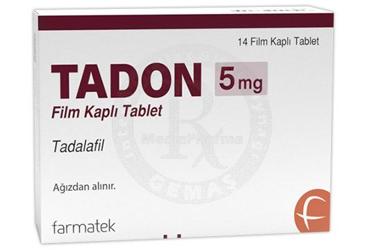 TADON 5 mg film kaplı tablet (14 tablet) kutu görseli