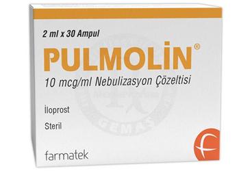PULMOLIN 10 mcg/ml nebulizasyon çözeltisi (30 ampül) kutu görseli
