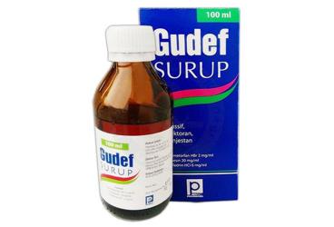 GUDEF şurup 100 ml { Berk-Farma } kutu görseli