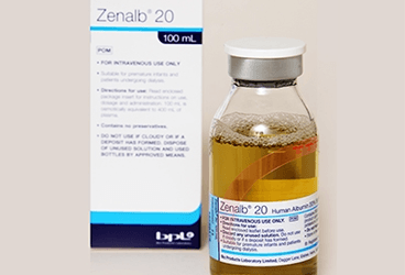 ZENALB HUMAN ALB.%20 100 ml 1 flakon kutu görseli