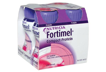 FORTIMEL COMPACT PROTEIN çilek aromalı 4X125 ml kutu görseli
