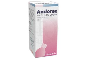ANDOREX 200 ml gargara kutu görseli