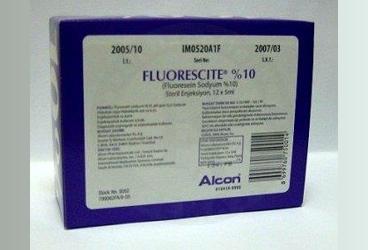 FLUORESCITE %10 enjeksiyonluk çözelti içeren 12 flakon kutu görseli