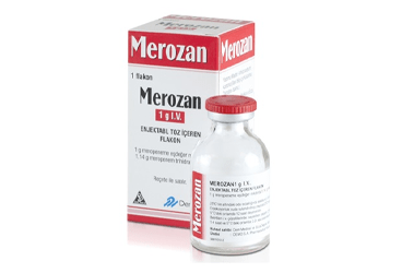 MEROZAN 1 gr enjektabl toz içeren flakon (10 flakon) kutu görseli