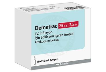 DEMATRAC 25 mg 10 ampül kutu görseli