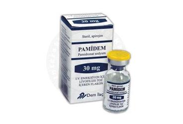 PAMIDEM 30 mg IV enjeksiyon için liyofilize toz içeren 1 flakon kutu görseli