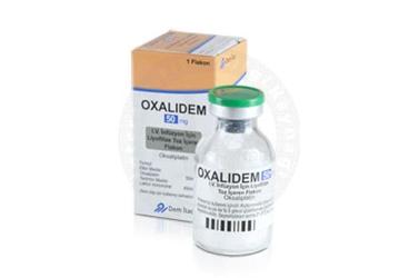 OXALIDEM 50 mg IV infüzyon için liyofilize toz içeren flakon kutu görseli