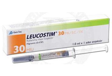 LEUCOSTIM 30 MIU SC/IV inf. çöz. 1 flakon kutu görseli