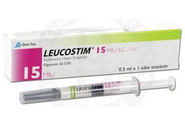 LEUCOSTIM 15 MIU SC/IV inf. çöz. 1 flakon kutu görseli