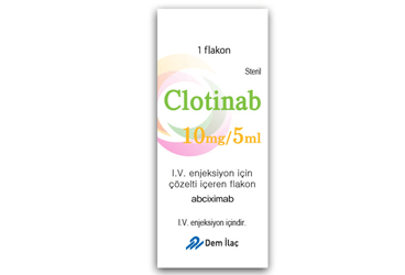 CLOTINAB 10 mg/5 ml IV enjeksiyon için çözelti içeren 1 flakon kutu görseli