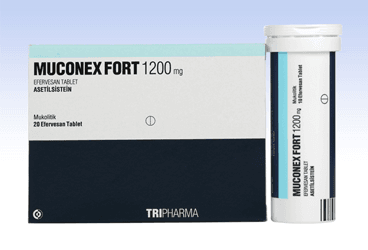 MUCONEX FORT 1200 mg 20 efervesan tablet kutu görseli