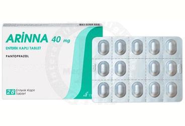 ARINNA 40 mg 28 enterik kaplı tablet kutu görseli
