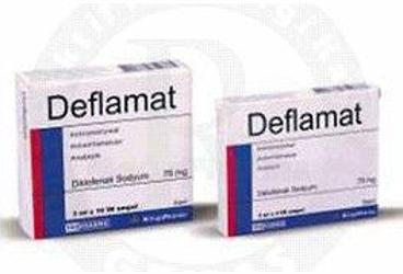 DEFLAMAT-IM 75 mg 10 ampül kutu görseli