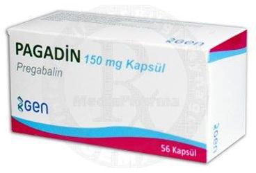 PAGADIN 150 mg 56 kapsül kutu görseli