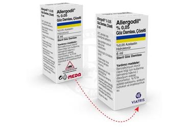 ALLERGODIL %0.05 steril göz damlası 6 ml {Gen} kutu görseli